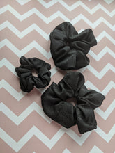 Load image into Gallery viewer, Black  Floral Scrunchie
